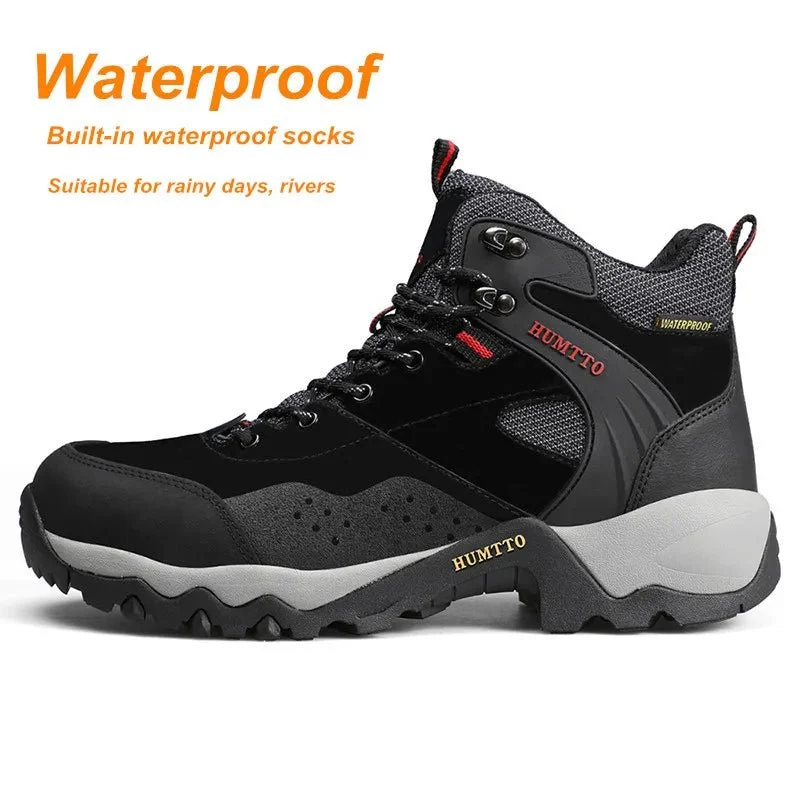 Chaussures de randonnée mid-top / bottines d'expédition 100% imperméables pour homme "HUMTTO - HT-210337A"