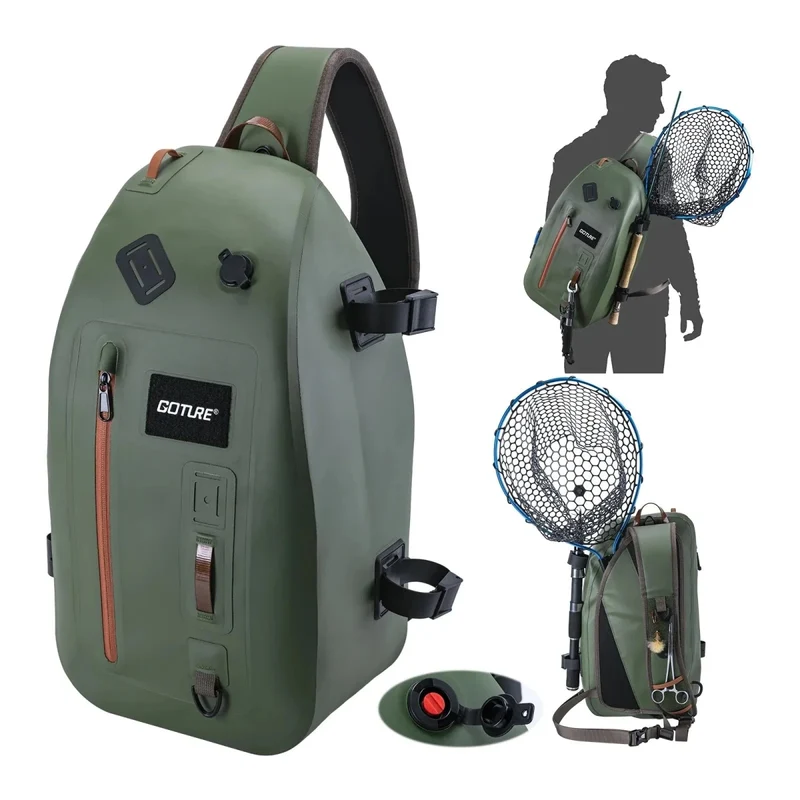 Sac multifonction étanche IPX8 pour l'observation et la pêche 13L "Goture - E11867"
