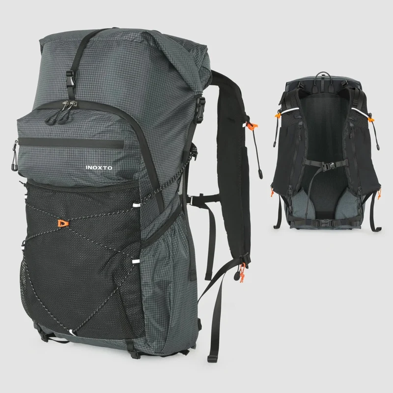 Sac à dos de randonnée 30-40L avec housse imperméable 800g "Outdoor Inoxto - Tellus"