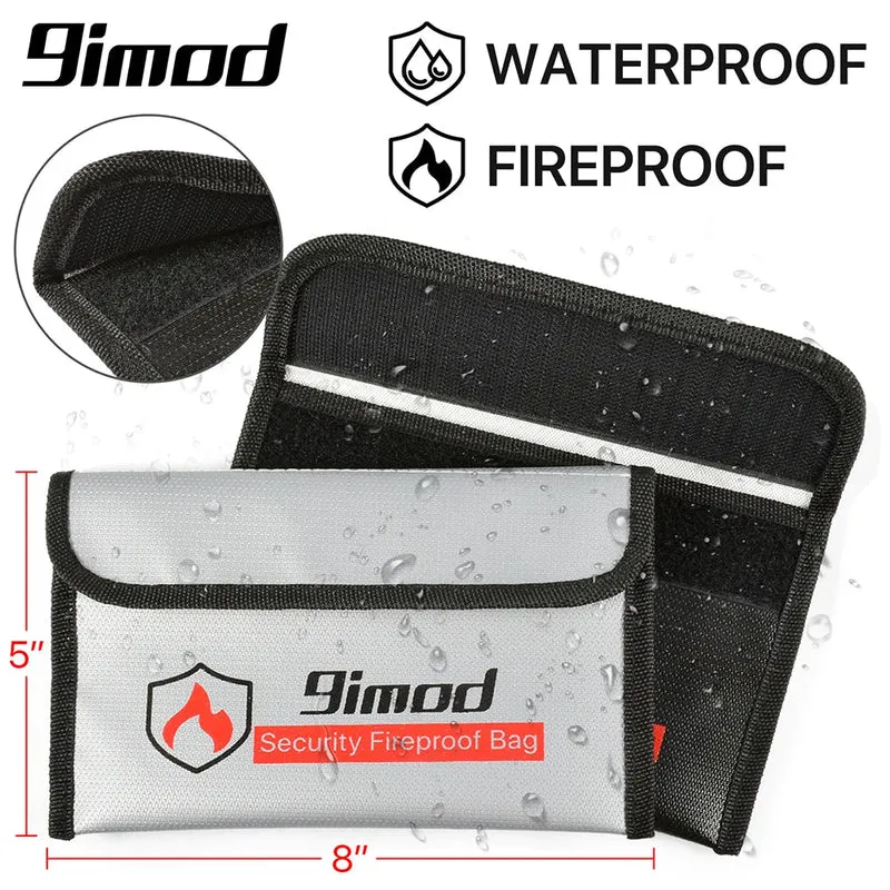 Portefeuille ignifugé imperméable & antidéflagrant "9imod - Fireproof bag"