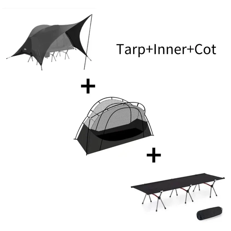 Tente de lit pour 1 personne avec moustiquaire et double-parois "Vidalido - Floating tent"