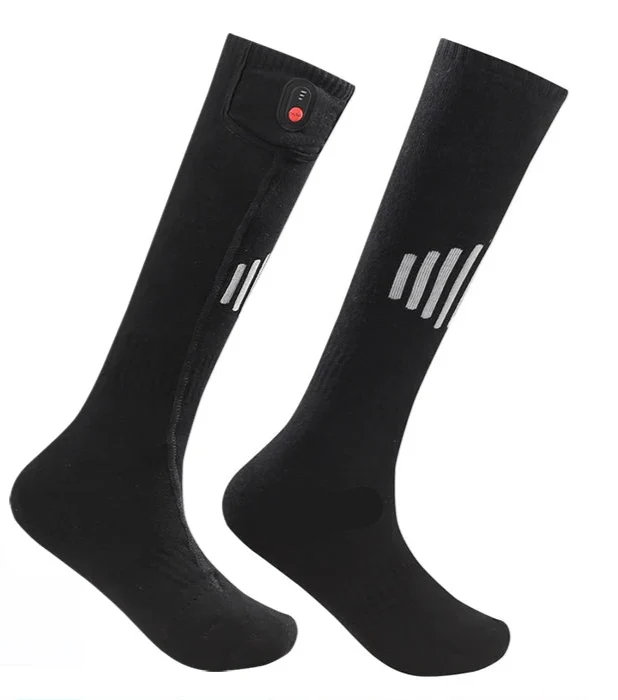 Chaussettes chauffantes rechargeables 6000 mAh pour les sports de plein air "LEOSOXS - Control Socks"