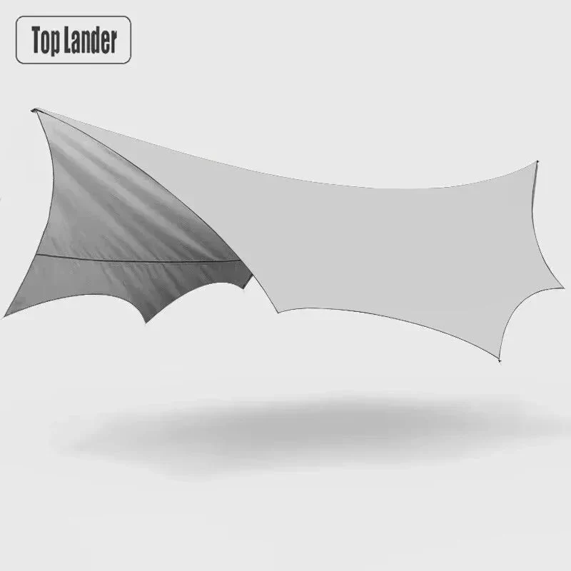Tarp / bâche de camping étanche de 5,1 x 5,1 m "Top Lander - Camping Tarp XL"