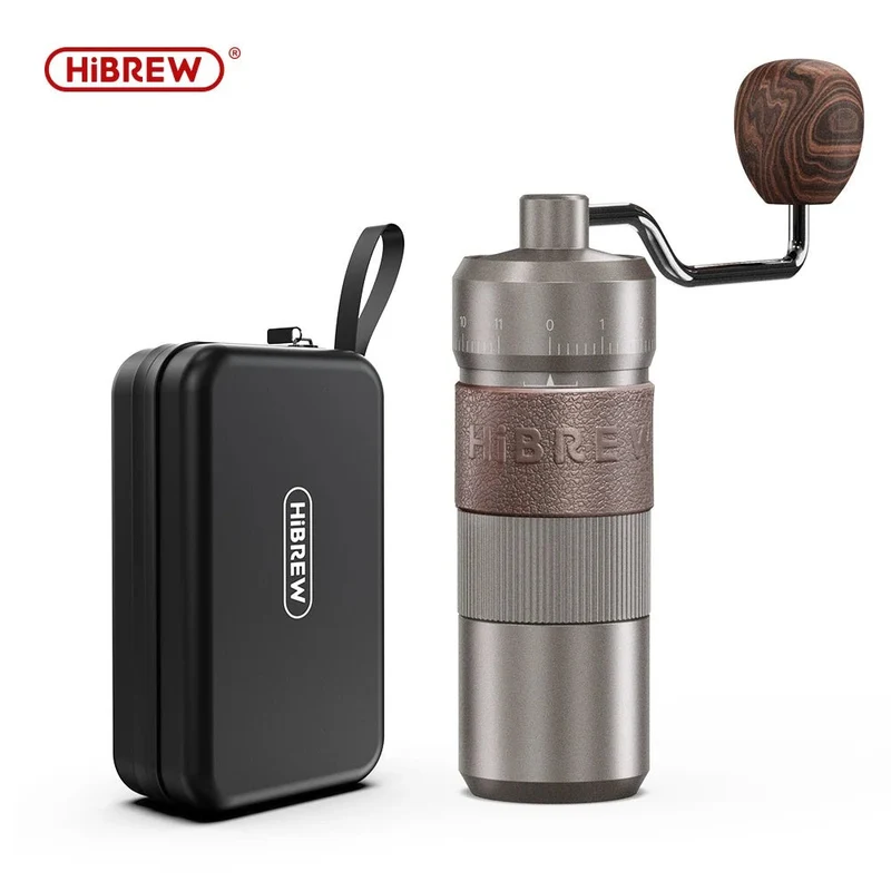 Moulin à café manuel avec 11 niveaux de réglage en aluminium, capacité de 22g '"HiBREW - Grinder G4B"