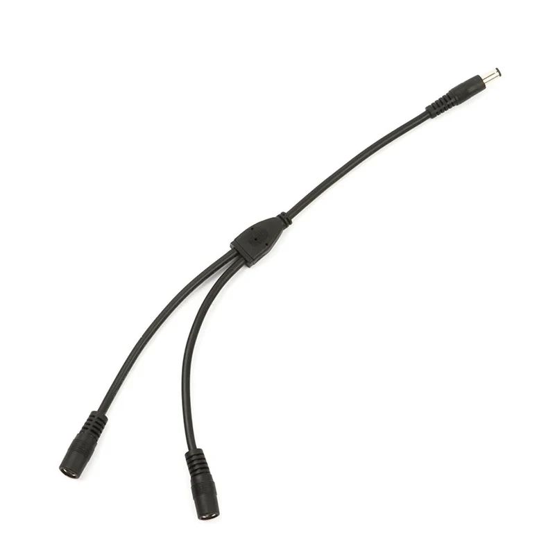 Lot de 2 connecteurs de panneaux solaires, câble parallèle en Y mâle DC5521 vers 2 câbles femelles DC5521 "FF Flashfish"