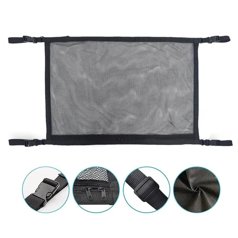 Filet de chargement de plafond / organisateur de rangement suspendu multifonctionnel pour camping car / van ou fourgon aménagé "CARSHAN - Roof storage bag"