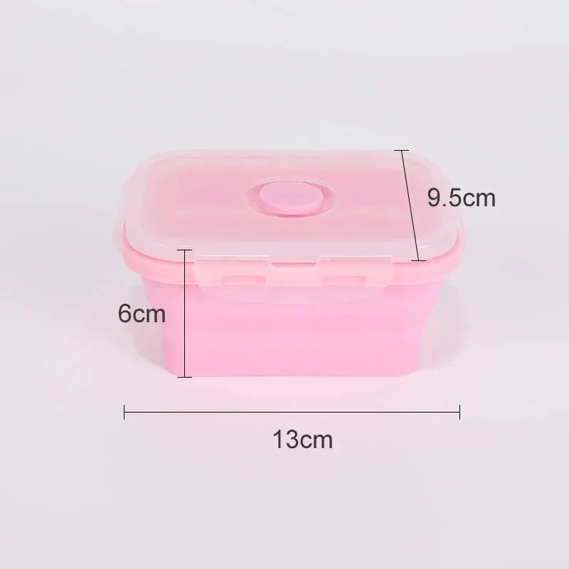 Boîtes de conservation alimentaire pliables, boîte à lunch en silicone avec couvercle "FISHWAVES - YH-111 series"
