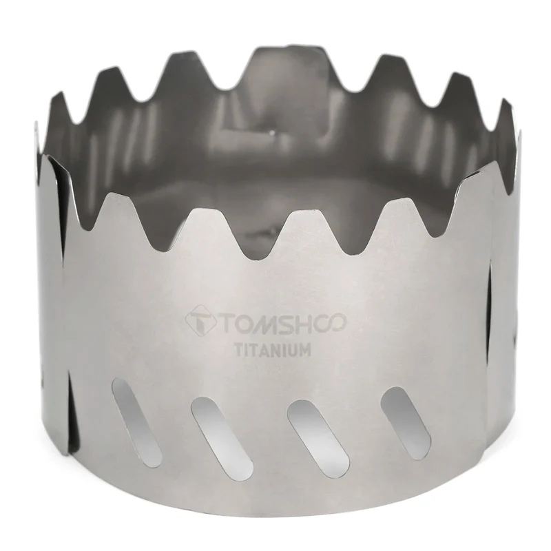 Pare-vent pliable et portable ultra-léger en titane pour réchaud à gaz 20g "Tomshoo - "