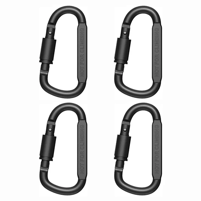 Lot de mousquetons tactique pour porte-clés, camping, survie, EDC en alliage d'aluminium "9 Clock - Outdoor Keychain"