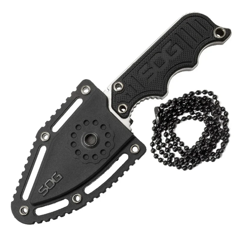 Couteau fixe de poche tactiques portable, autodéfense / EDC "SOG - Instinct mini G10 NB1002-CP'