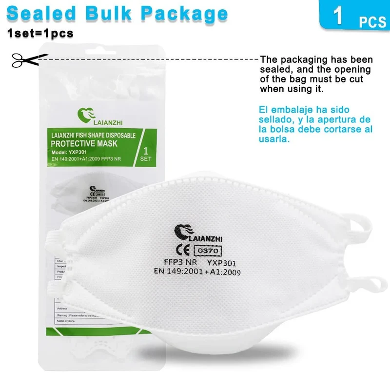 Masque de protection jetable FFP3 "LAIANZHI - NR-YXP301"