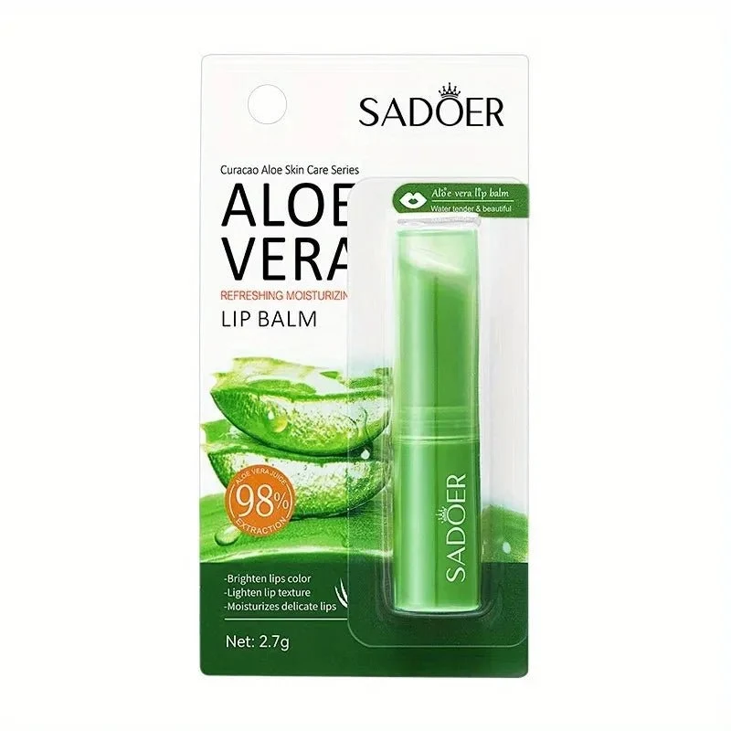 Baume à lèvres nourrissant et rafraîchissant à l'aloe vera non-irritant "Sadoer - Lip Balm"