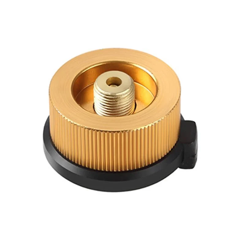 Adaptateur de recharge pour réchaud à gaz de camping standard européen avec valve de remplissage et de vidange "YZ Camping - Adaptator Gas Stove"