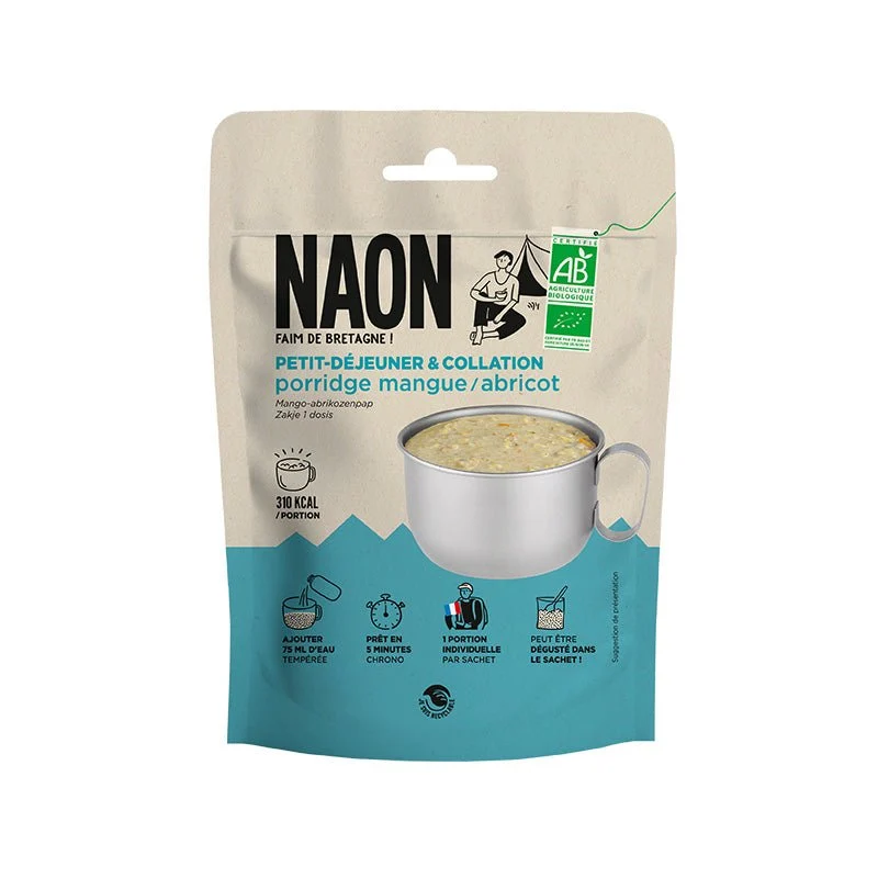 Petit-déjeuner / repas lyophilisé 85g "Naon - Porridge mangue - abricot"