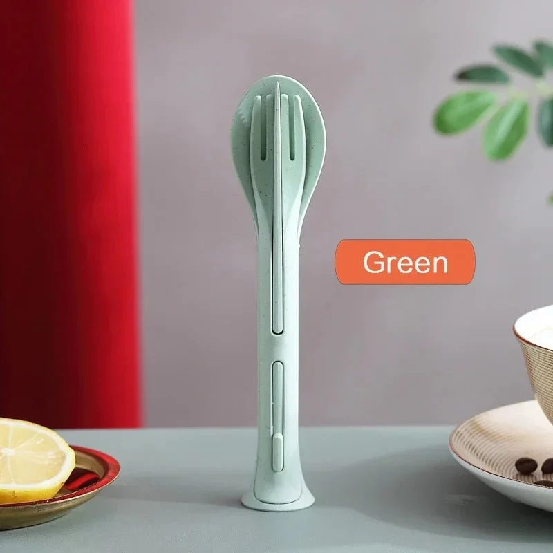 Ensemble de vaisselle portable 3 pièces pour le camping et le voyage "GL camping - cutlery"