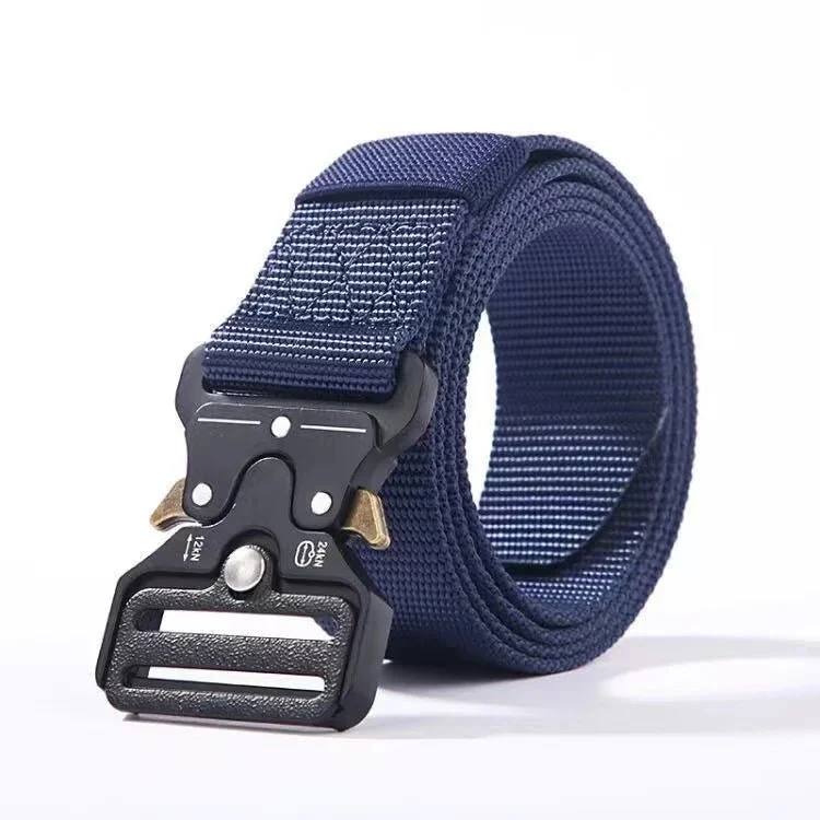 Ceinture tactique en métal et toile nylon pour homme -"Faramigo - B01"