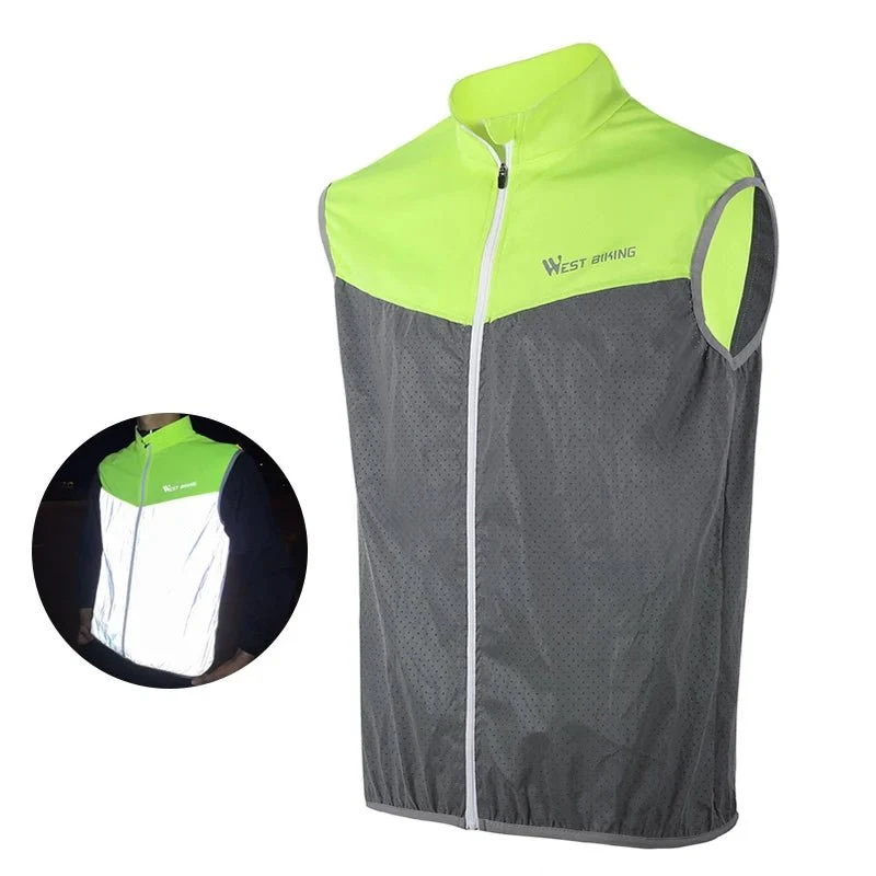 Gilet de cyclisme réfléchissant sans manches, respirant "WEST BIKING – YP0206161"