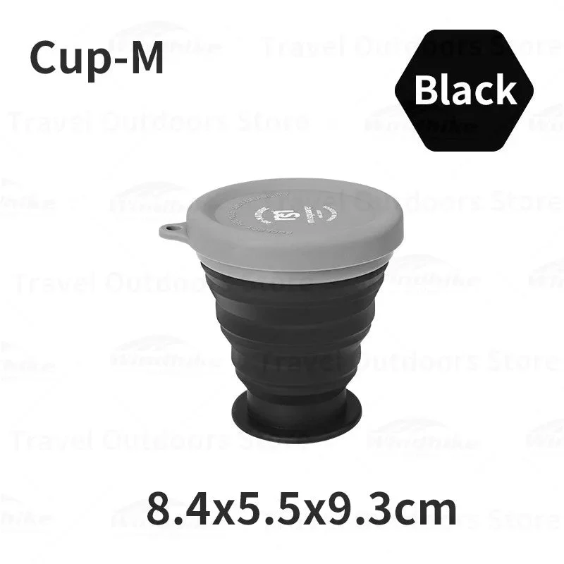 Tasse / bol pliable en silicone de qualité alimentaire pour le camping et bivouac à partir de 70g "M-SQUARE - Bowl"