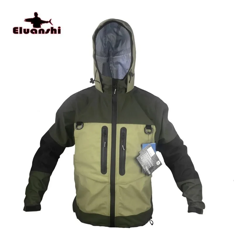 Veste imperméable / Hardshell pour la pêche et chasse "ELUANSHI - Wader"