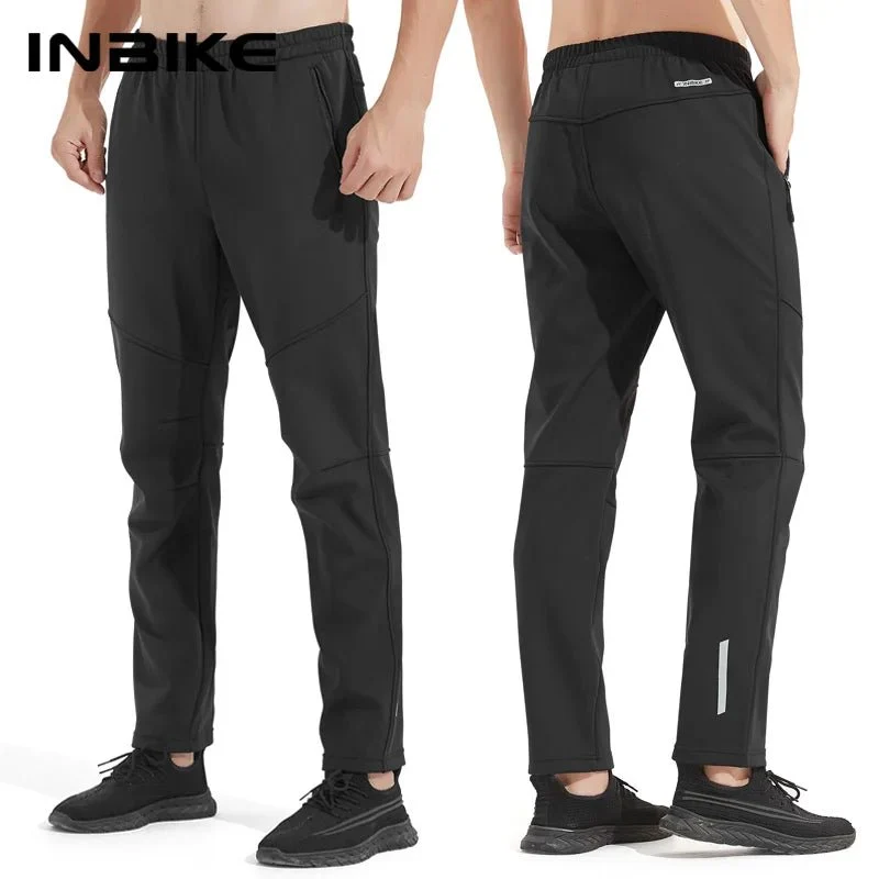 Pantalon de cyclisme thermique en polaire pour homme "INBIKE - LM8635"
