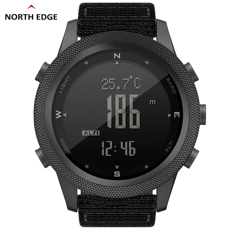 Montre numérique pour la randonnée et l'outdoor avec altimètre baromètre boussole WR50M "NORTH EDGE - APACHE 46"