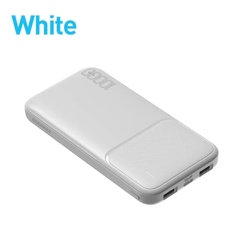 Batterie externe portable / power bank 10000 mAh charge rapide 210g "Rocoren - 10000 series"