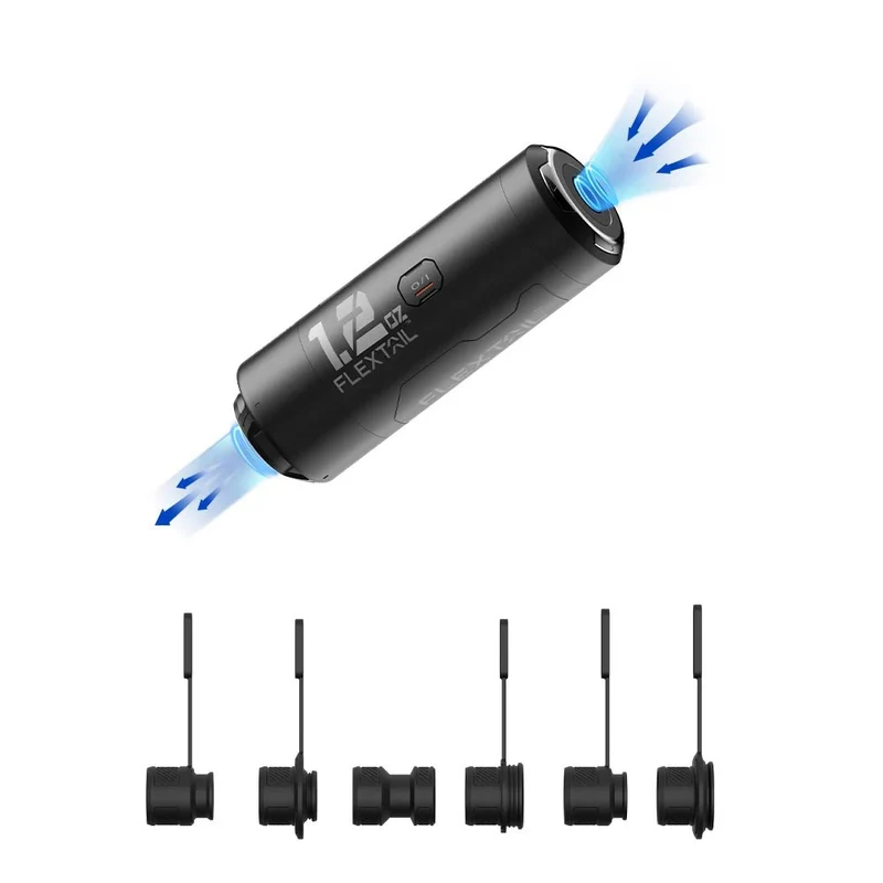 Pompe à air portable ultra-légère pour matelas gonflable avec batterie rechargeable 34g "FLEXTAILGEAR - ZERO PUMP"