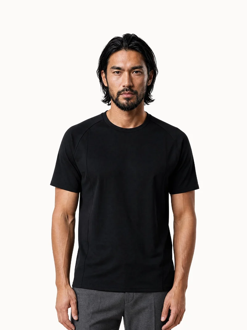 T-shirt en jersey double face technique