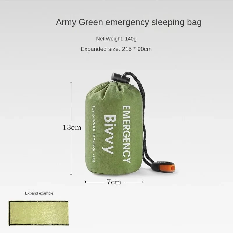 Couverture de survie / bivy / sac de couchage d'urgence pour le bivouac et la randonnée 120g "Lixada - Emergency bag"