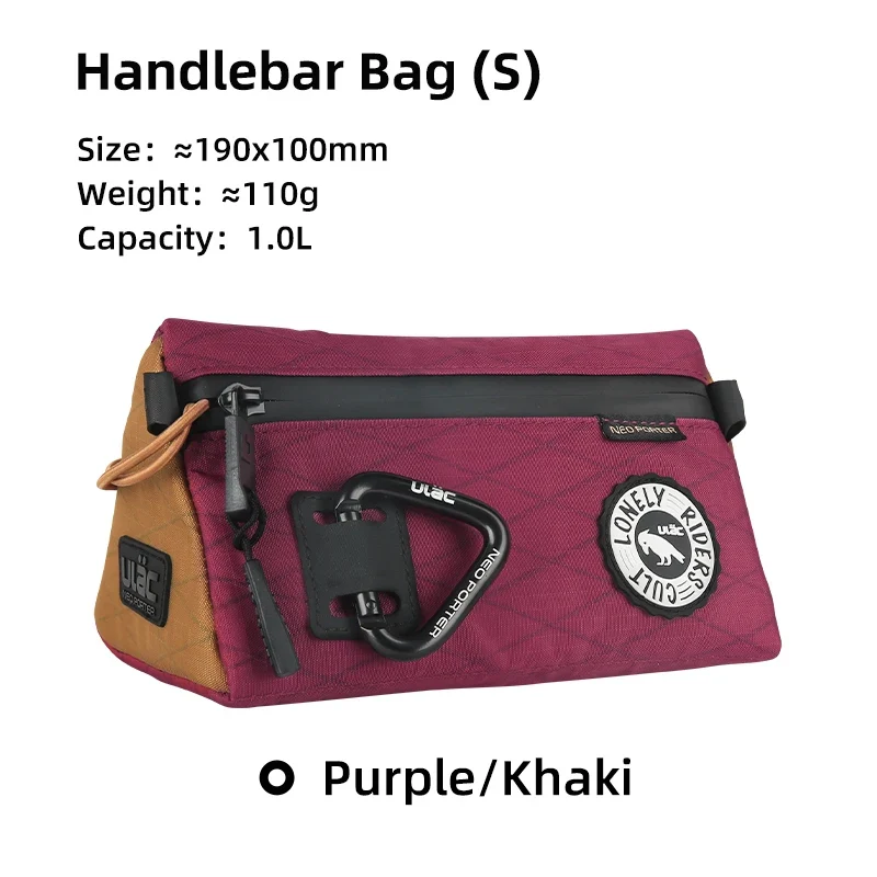 Sacoche de cyclisme étanche pour guidon et cadre de vélo, gravel, VTC, VTT à partir de 1L "Uläc - Handlebar Bag PB series"