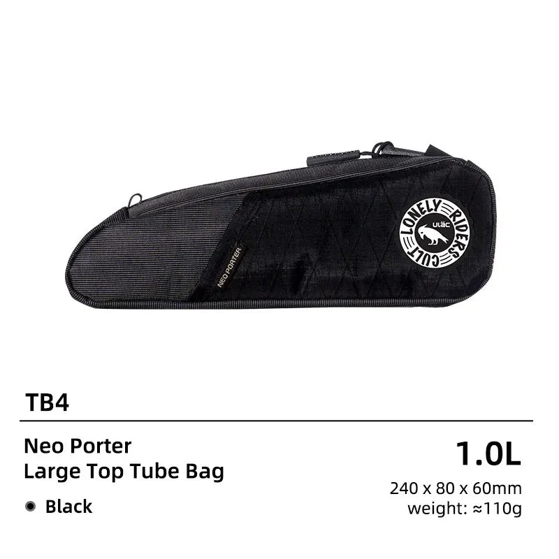 Sacoche de cyclisme / bikepacking pour cadre de vélo en tissu durable ultraléger gravel / vtt / vtc 1L "Uläc - Neo porter TB4"