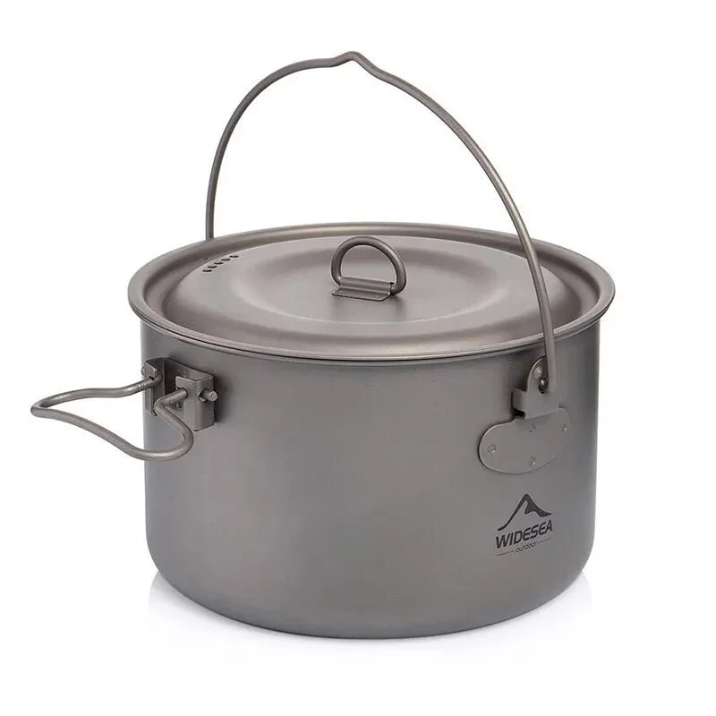 Batterie / popote de cuisine en titane pour camping "WIDESEA - WSTC Titanium series"