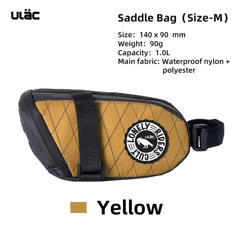 Pochette de selle / sacoche de selle étanche pour vélo, gravel, VTT 600ml à 1,3L "ULAC - PB6"
