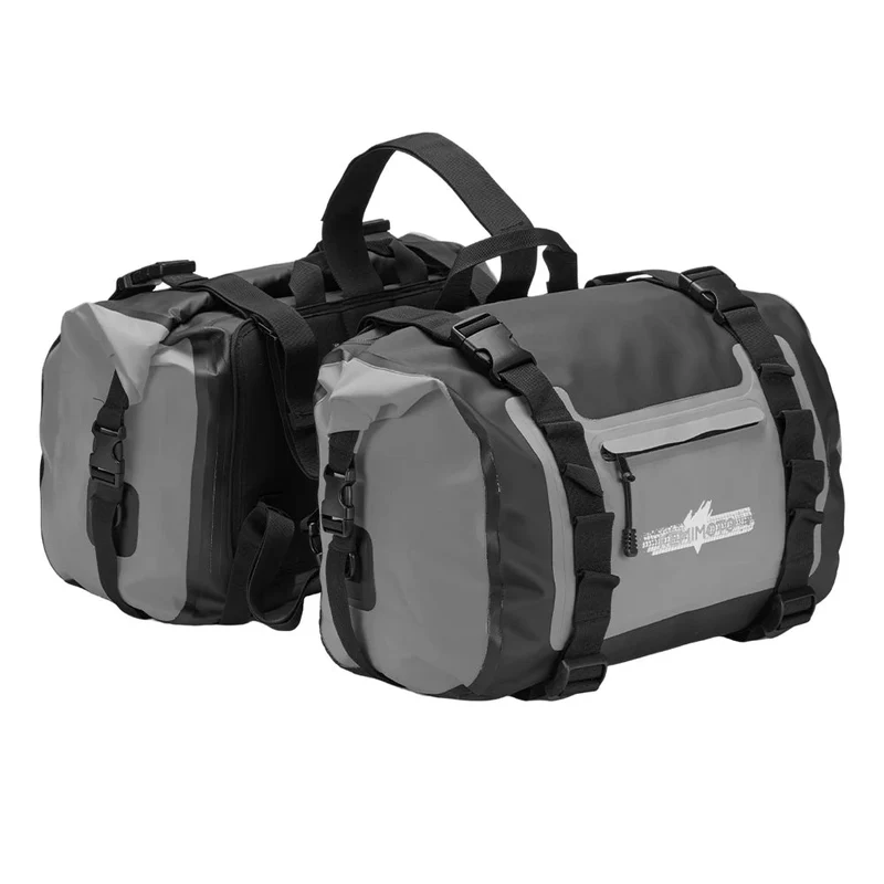 Sacoches de moto étanche 2x 25L "KemiMoto - F1101-01601GY"