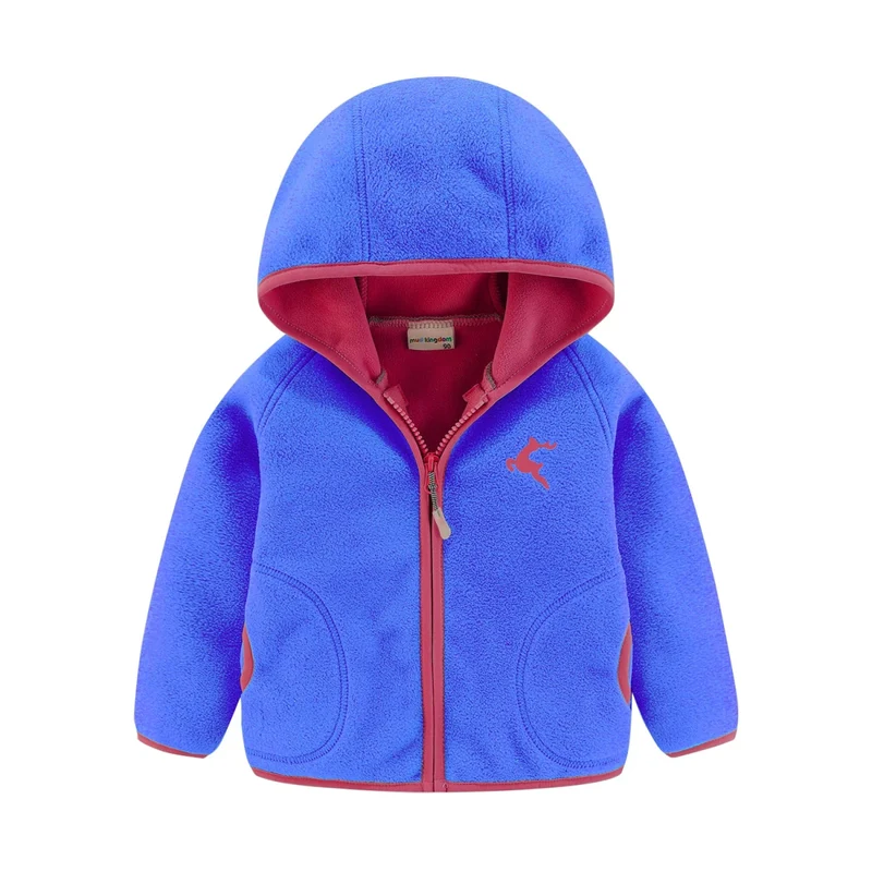 Veste polaire de randonnée à capuche pour garçon et fille "Mudkingdom - ZS0622"