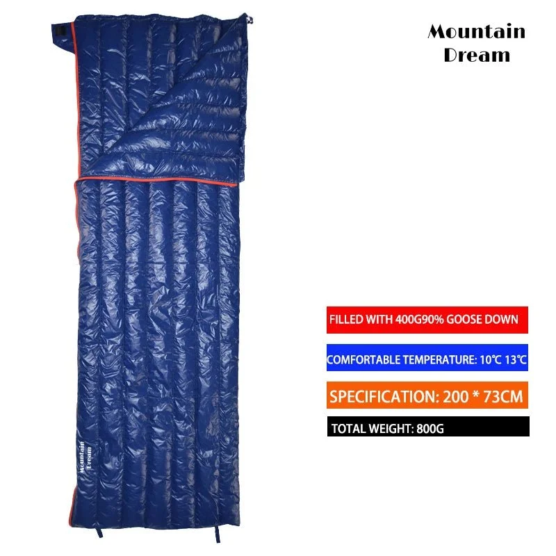 Sac de couchage ultraléger en duvet d'oie pour le bivouac / camping 750FP "Mountain Dream - Quilt S100"