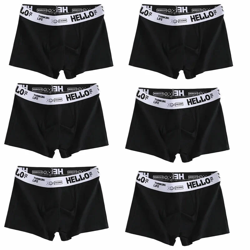 Boxer pour homme respirant et confortable 6 pièces "Hello On Me - JH5230SP"