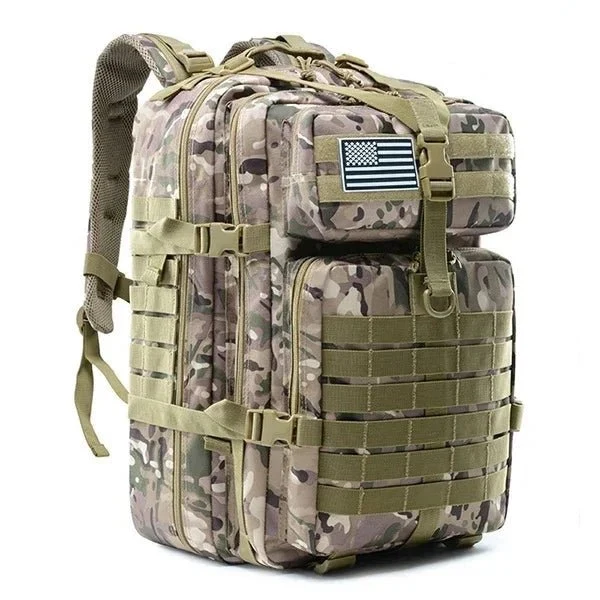 Sac à dos tactique, survie, EDC, bushcraft, chasse 900D avec système Molle "QT & QY - 3P Tactical Backpack 50L"