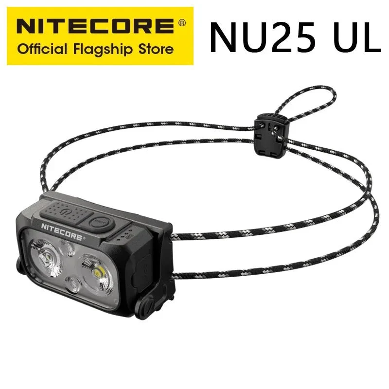 Lampe frontale 400 lumens rechargeable USB-C 3 modes à partir de 45g "NITECORE - NU25 series"