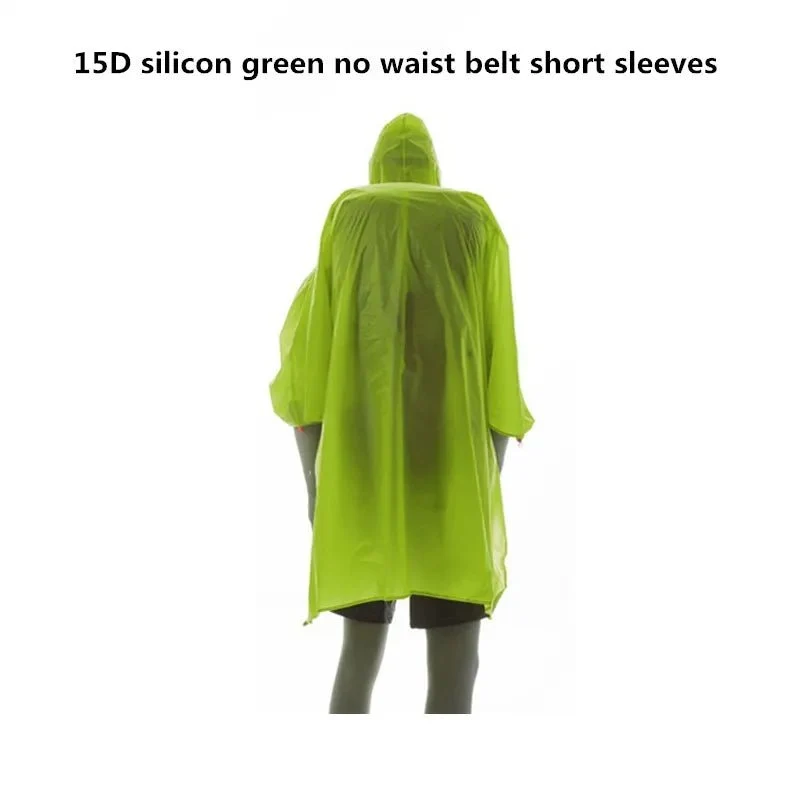 Poncho de pluie / tarp multifonction en Nylon ultraléger 15D imperméable pour la randonnée "FLAME'S CREED - Hiking Poncho"