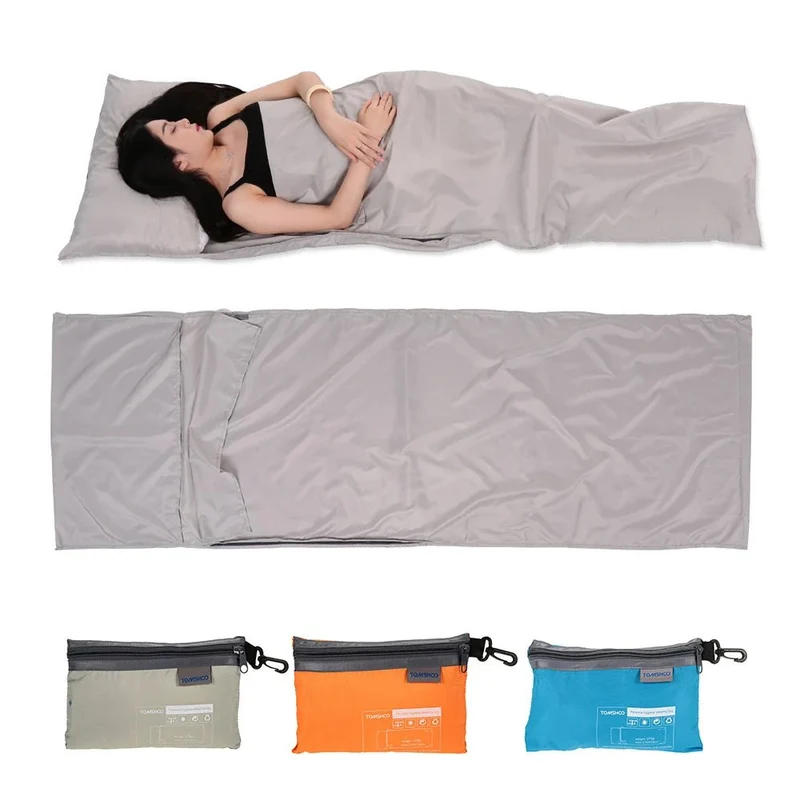 Drap de sac de couchage pour le camping, la randonnée et le bivouac 270g "Tomshoo - Sleeping Bag"