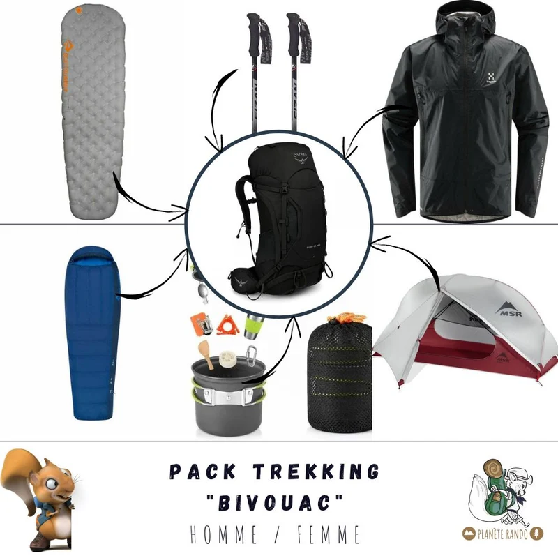 Location Pack trekking "Bivouac"