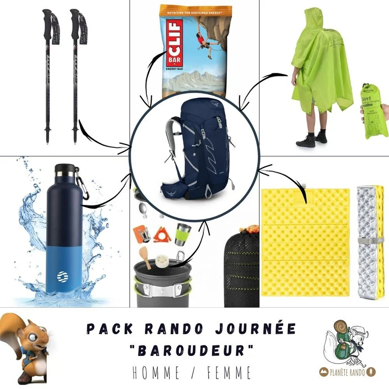 Location pack rando journée "Baroudeur"