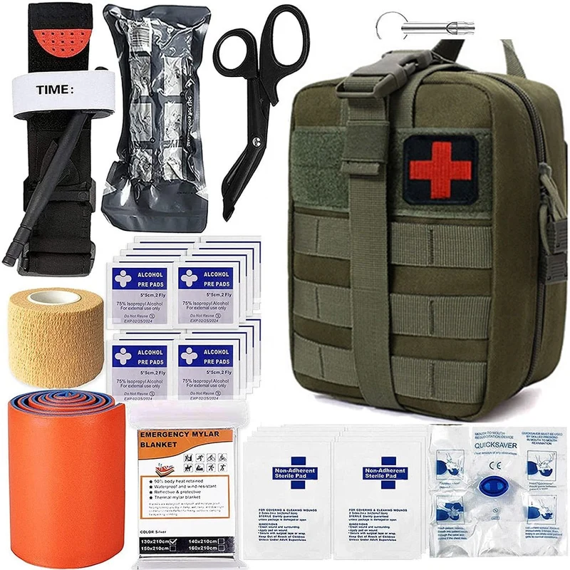 Kit de survie d'urgence pour les premiers secours "JLXC - IFAK EMT"