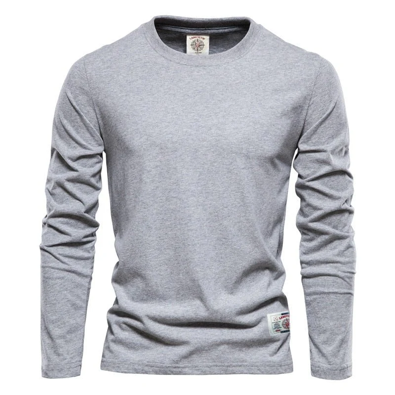 T-shirt à manches longues pour homme 100% Coton "AIOPESON - LangYetw"