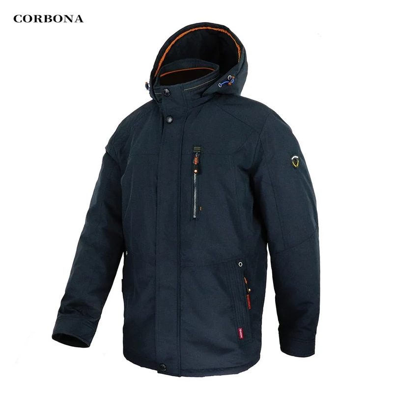 Parka d'hiver coupe-vent avec capuche pour homme 1,2kg "CORBONA – N-BX031"