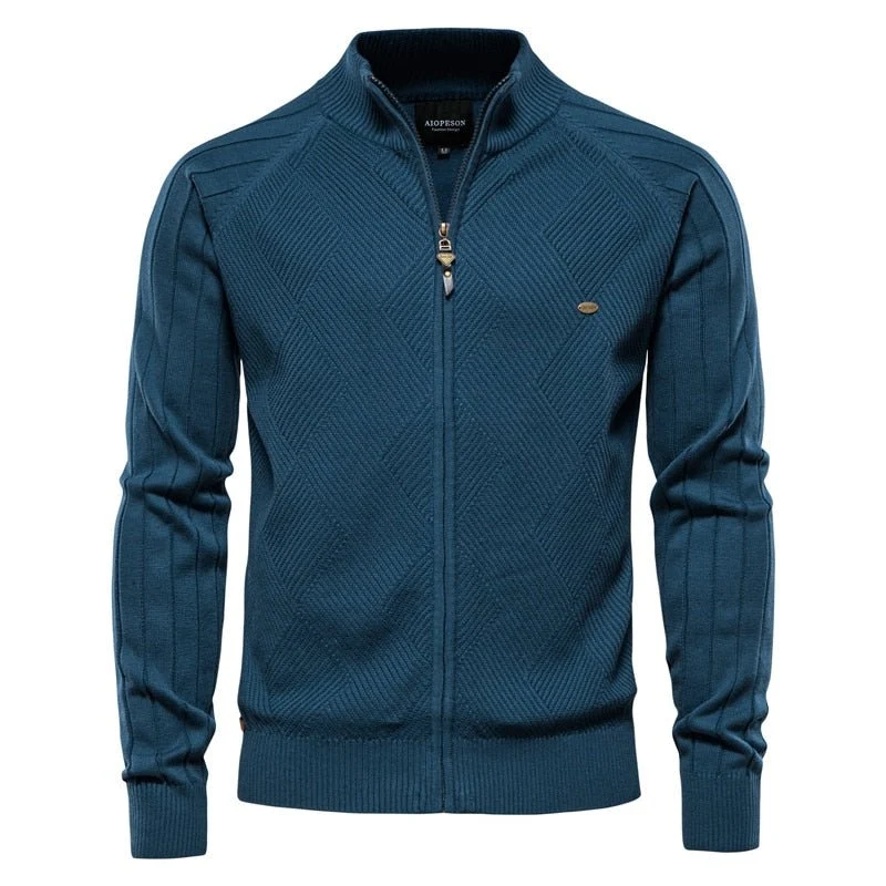 Pull zippé en coton pour homme "AIOPESON -Y159"