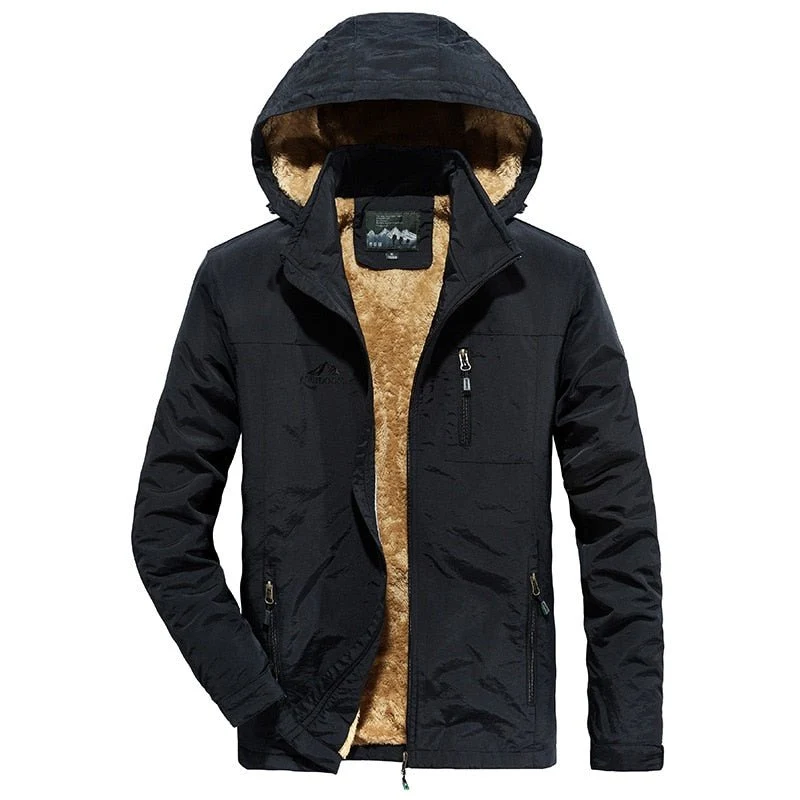 Parka d'hiver et imperméable décontractée en polaire pour homme 700g "TELLHIGH - Bomber outdoor"