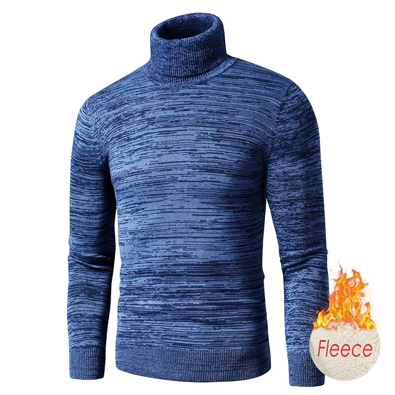 Pull à col roulé en coton et polaire pour homme "TFU - Thermal pull"