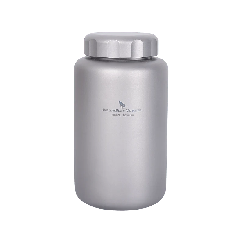 Gourde de 1050ml et tasse de 600ml en titane à partir de 140g "Boundless Voyage - Ti3000D series"